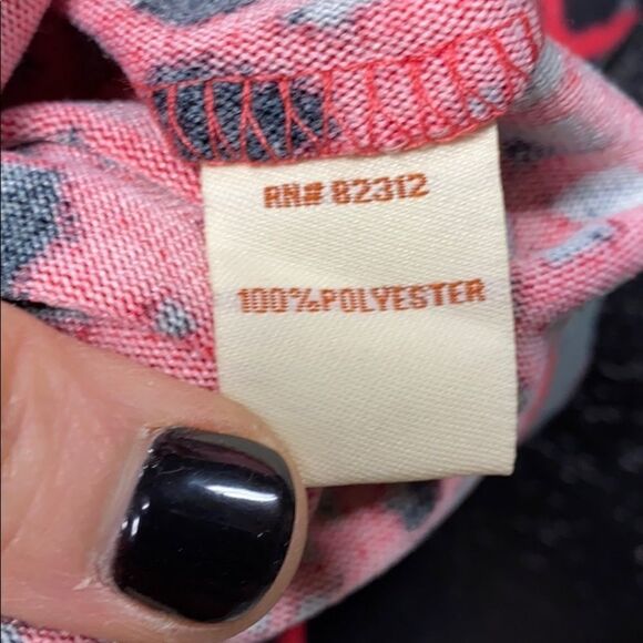 Aryeh Pink/Gray/Black Multi Color 3/4 Sleeve U-Neck Dress NWT - Picture 7 of 8